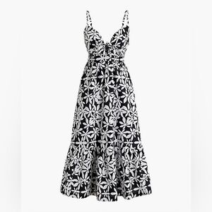 J.Crew Tie-Front Cutout Midi Dress - NWT